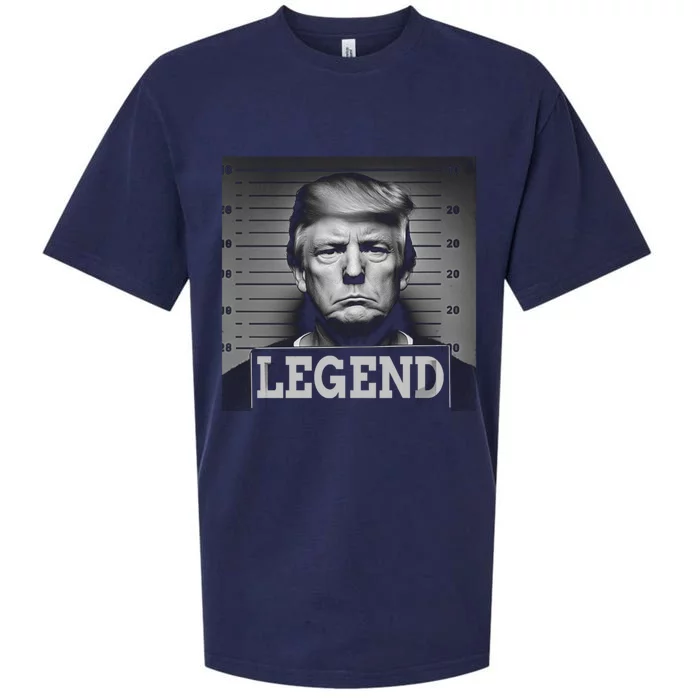 Trump 2024 Mugshot President Legend Election Free Trump Sueded Cloud Jersey T-Shirt