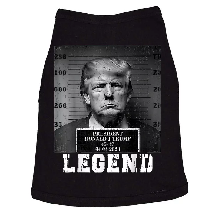 Trump 2024 Mugshot President Legend Doggie Tank