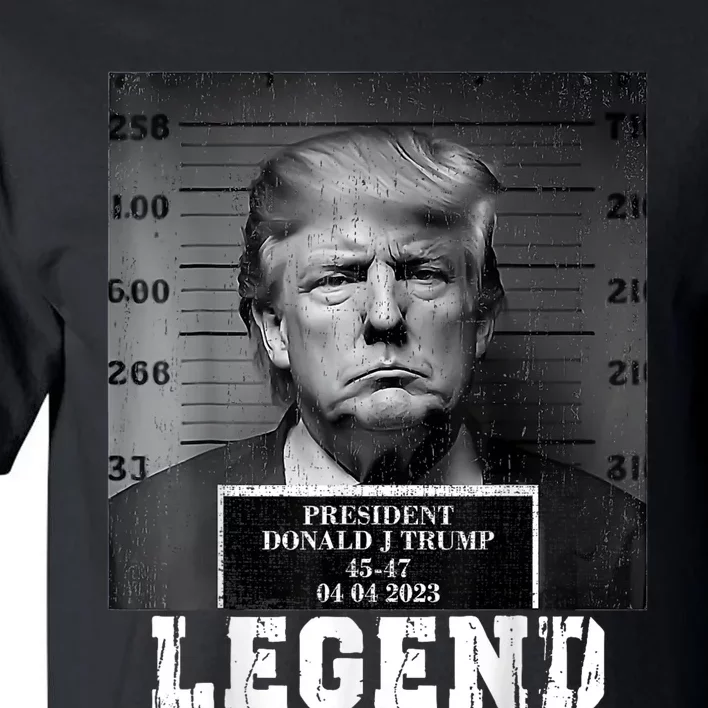 Trump 2024 Mugshot President Legend Tall T-Shirt