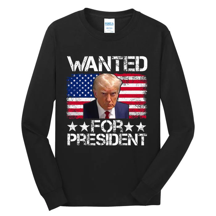 Trump 2024 Mugshot President Legend Tall Long Sleeve T-Shirt