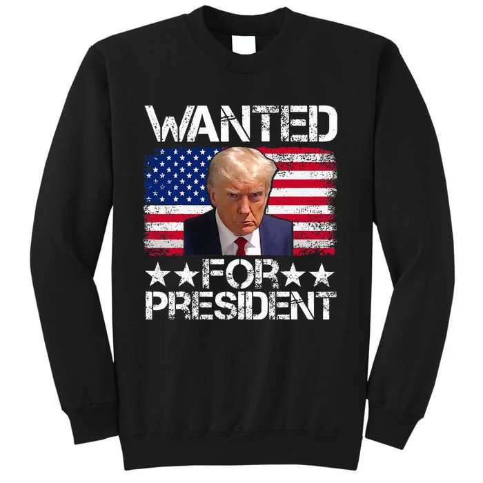 Trump 2024 Mugshot President Legend Tall Sweatshirt