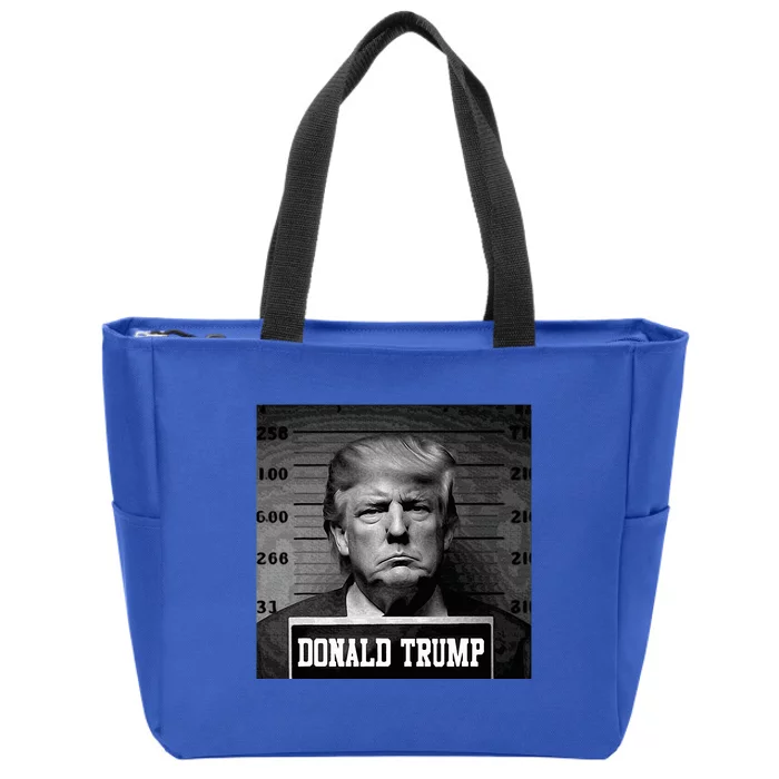 Trump 2024 Mugshot Trump Mug Shot President Zip Tote Bag