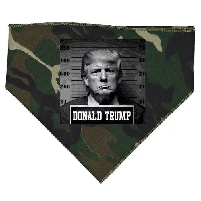 Trump 2024 Mugshot Trump Mug Shot President USA-Made Doggie Bandana