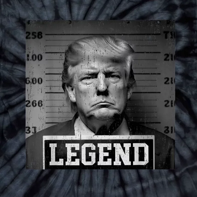 Trump 2024 Mugshot President Legend Tie-Dye T-Shirt