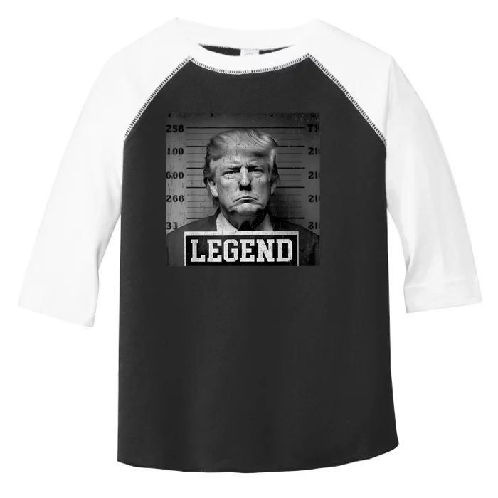 Trump 2024 Mugshot President Legend Toddler Fine Jersey T-Shirt