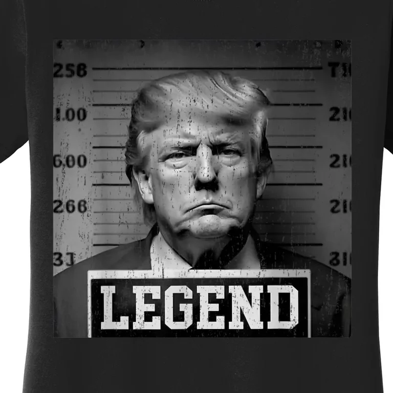 Trump 2024 Mugshot President Legend Women's T-Shirt