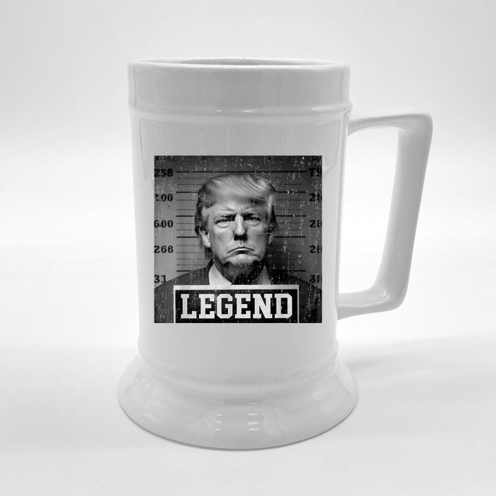 Trump 2024 Mugshot President Legend Front & Back Beer Stein