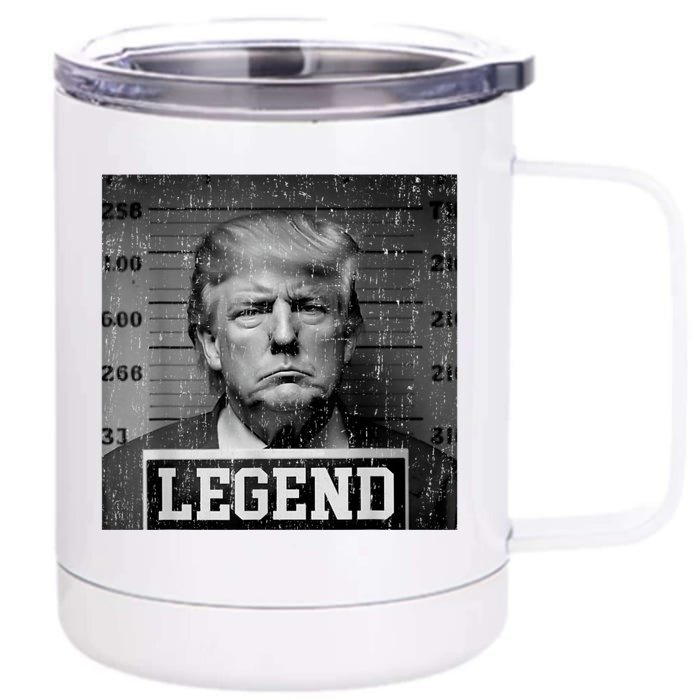 Trump 2024 Mugshot President Legend Front & Back 12oz Stainless Steel Tumbler Cup