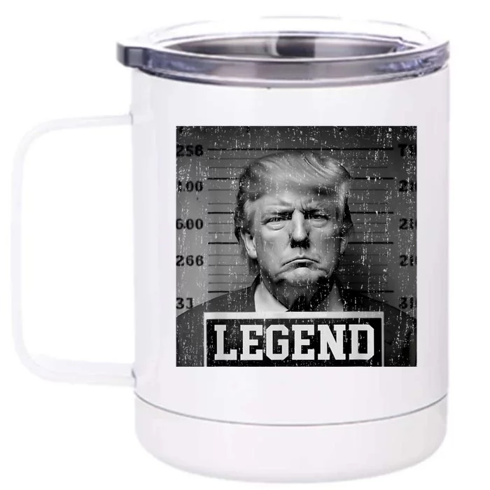 Trump 2024 Mugshot President Legend Front & Back 12oz Stainless Steel Tumbler Cup