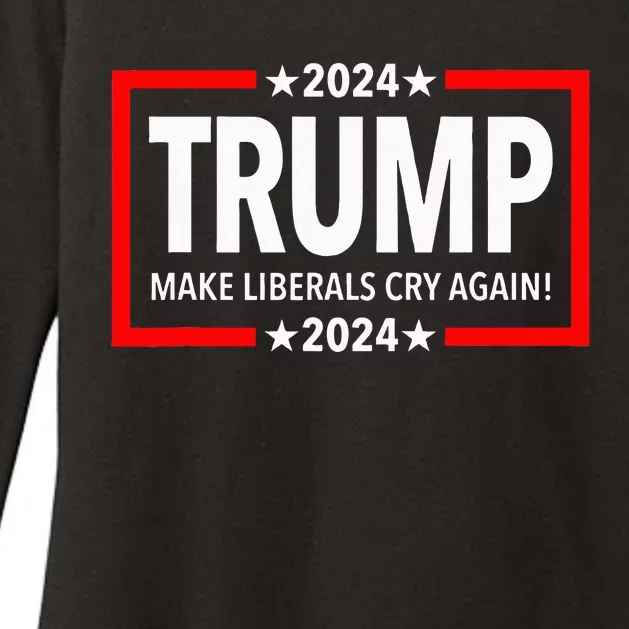 Trump 2024 Make Liberals Cry Again Womens CVC Long Sleeve Shirt