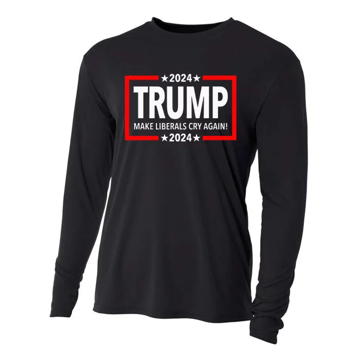 Trump 2024 Make Liberals Cry Again Cooling Performance Long Sleeve Crew