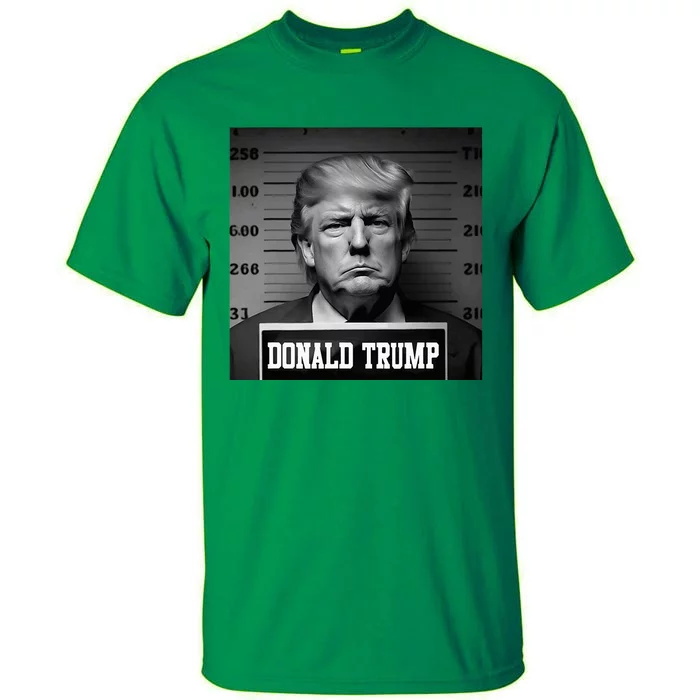 Trump 2024 Mugshot Trump Mug Shot President Tall T-Shirt