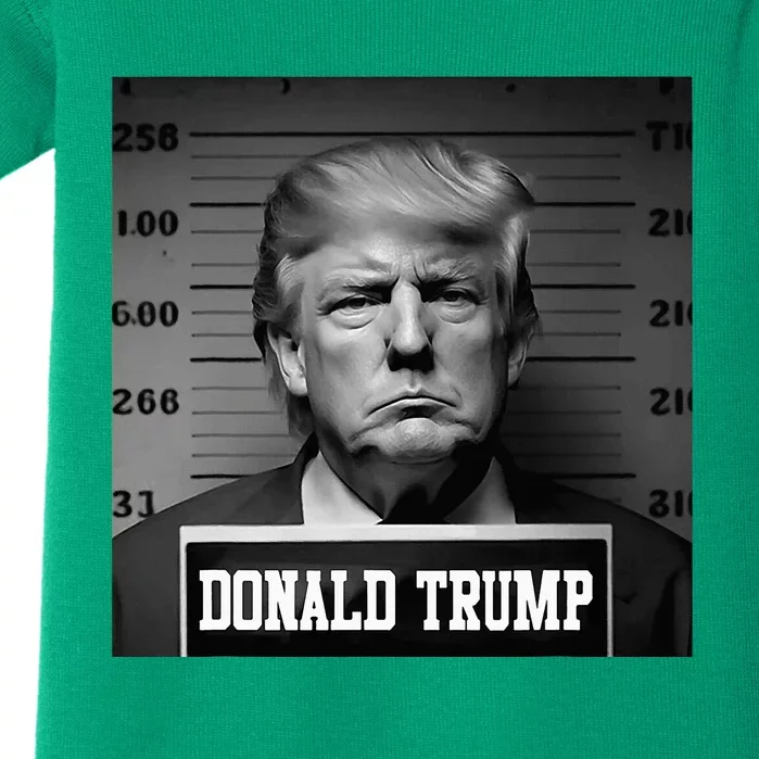 Trump 2024 Mugshot Trump Mug Shot President Baby Bodysuit