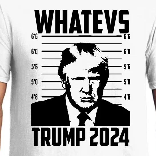 Trump 2024 Mugshot President Whatevs  Trump 2024 Pajama Set