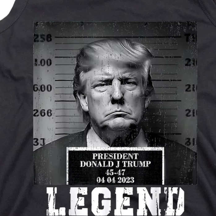 Trump 2024 Mugshot President Legend Tank Top