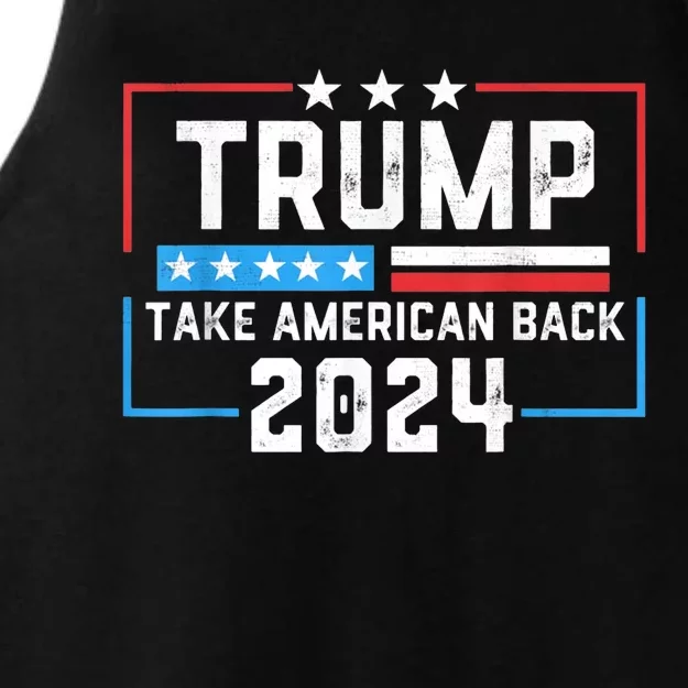 Trump 2024 Mugshot President Legend Ladies Tri-Blend Wicking Tank