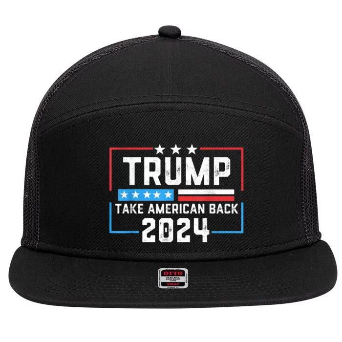 Trump 2024 Mugshot President Legend 7 Panel Mesh Trucker Snapback Hat