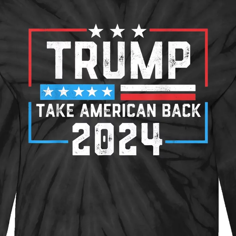 Trump 2024 Mugshot President Legend Tie-Dye Long Sleeve Shirt