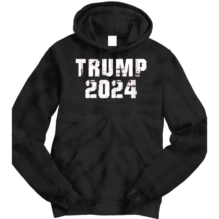 Trump 2024 Mugshot President Legend Tie Dye Hoodie