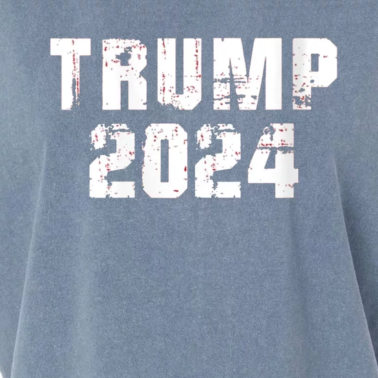 Trump 2024 Mugshot President Legend Garment-Dyed Women's Muscle Tee