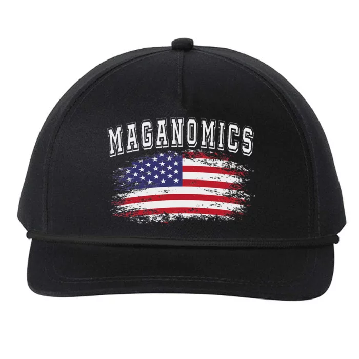 Trump 2024 Maganomics President Legend Snapback Five-Panel Rope Hat