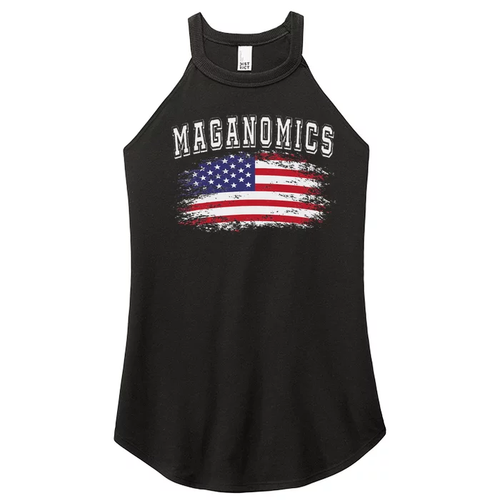 Trump 2024 Maganomics President Legend Women’s Perfect Tri Rocker Tank