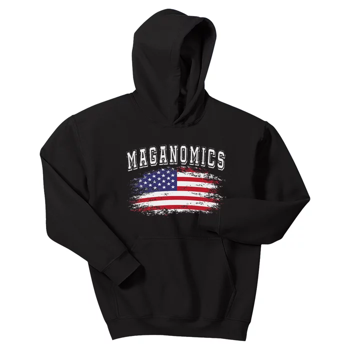 Trump 2024 Maganomics President Legend Kids Hoodie