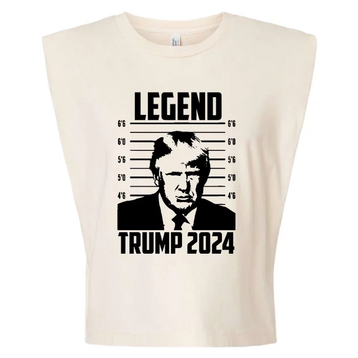 Trump 2024 Mugshot President Legend Pro Trump Garment-Dyed Women's Muscle Tee