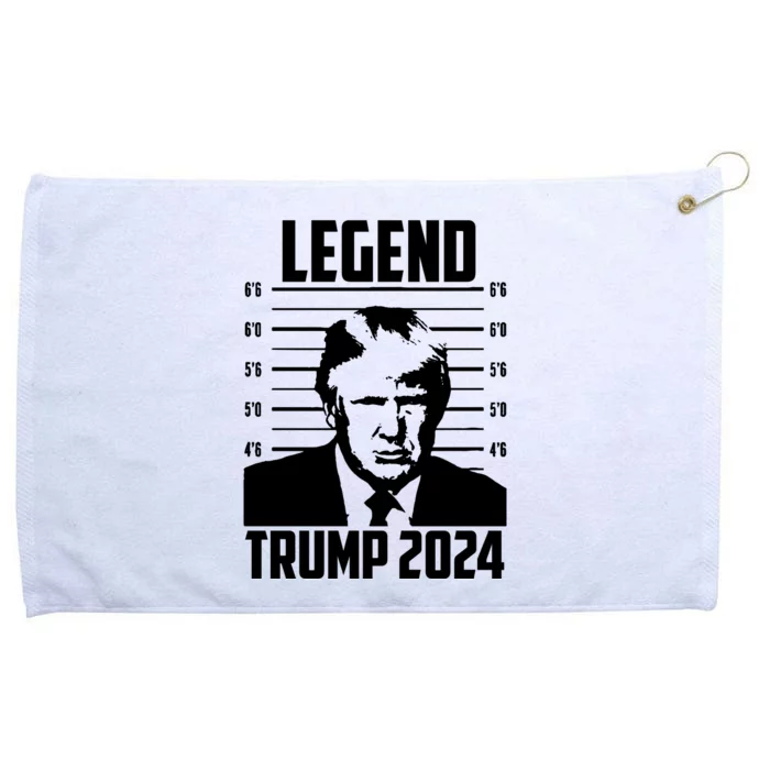 Trump 2024 Mugshot President Legend Pro Trump Grommeted Golf Towel