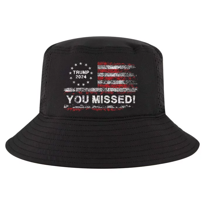 Trump 2024 Missed Me Trump President Election 2024 Cool Comfort Performance Bucket Hat