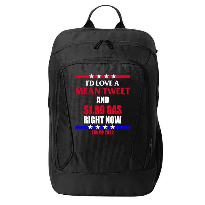 Trump 2024 Mean Tweet Low Gas Anti Biden City Backpack