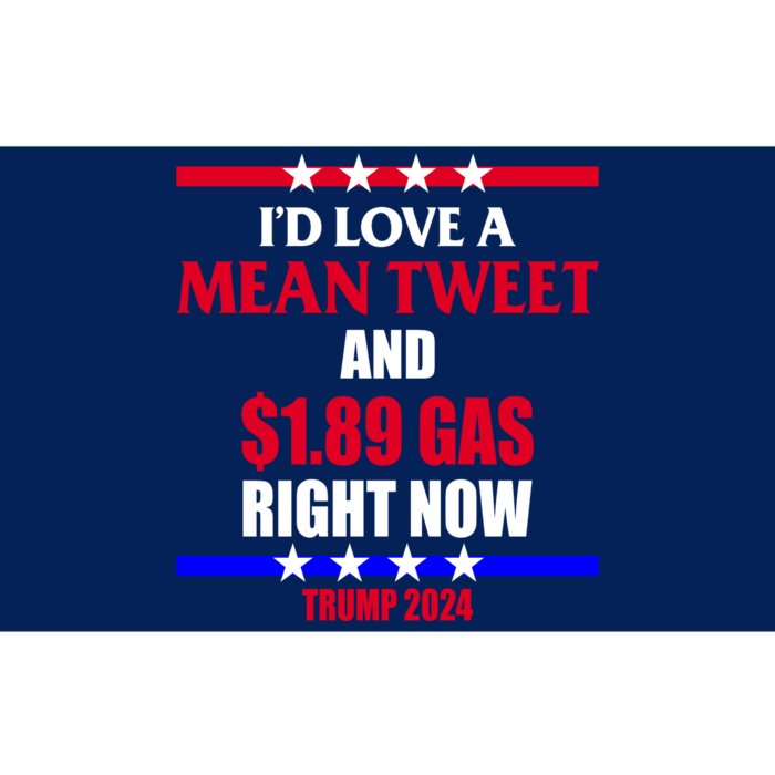 Trump 2024 Mean Tweet Low Gas Anti Biden Bumper Sticker