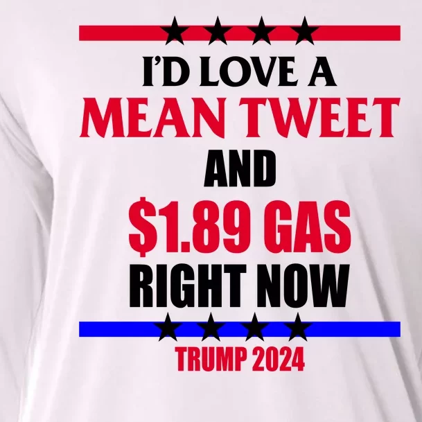 Trump 2024 Mean Tweet Low Gas Anti Biden Cooling Performance Long Sleeve Crew