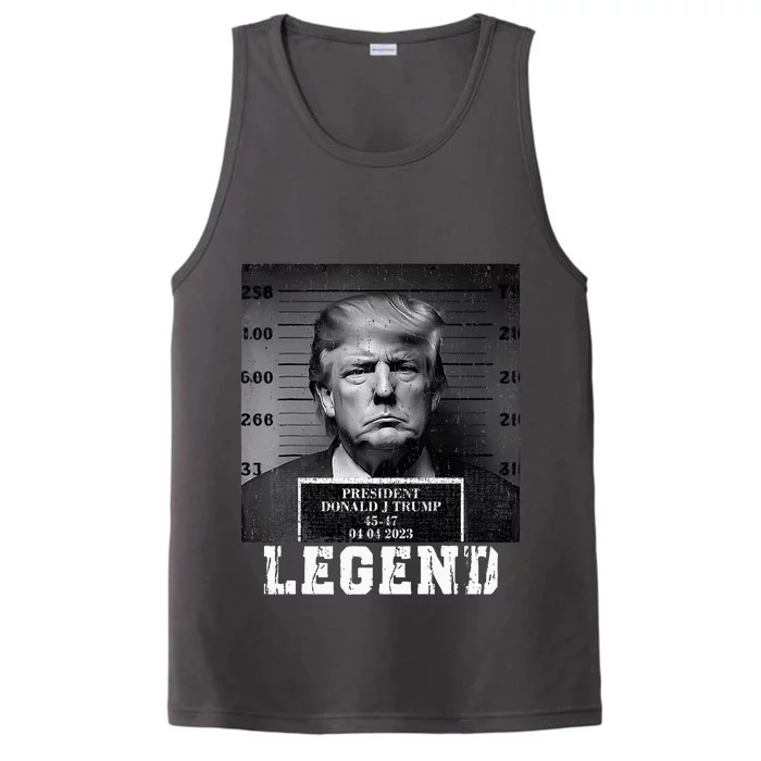 Trump 2024 Mugshot President Legend Performance Tank