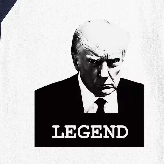 Trump 2024 Mugshot President Legend Baseball Sleeve Shirt