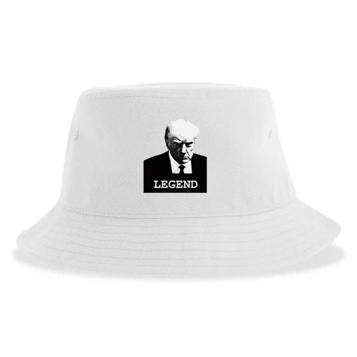 Trump 2024 Mugshot President Legend Sustainable Bucket Hat