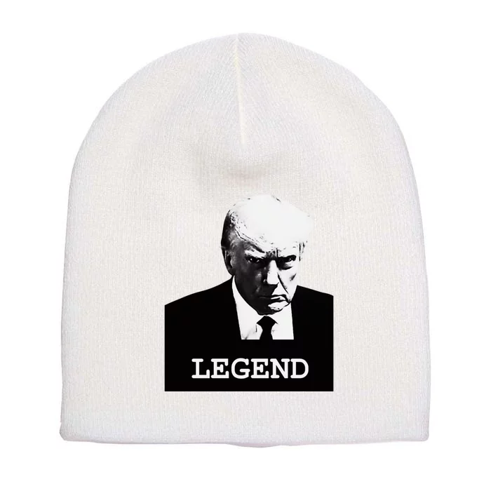 Trump 2024 Mugshot President Legend Short Acrylic Beanie