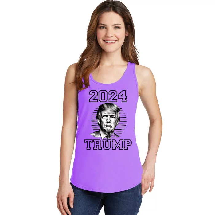 Trump 2024: MAGA Patriot Reelect Keep America Great! Ladies Essential Tank