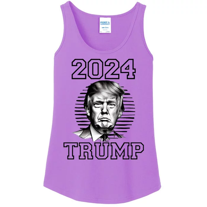 Trump 2024: MAGA Patriot Reelect Keep America Great! Ladies Essential Tank