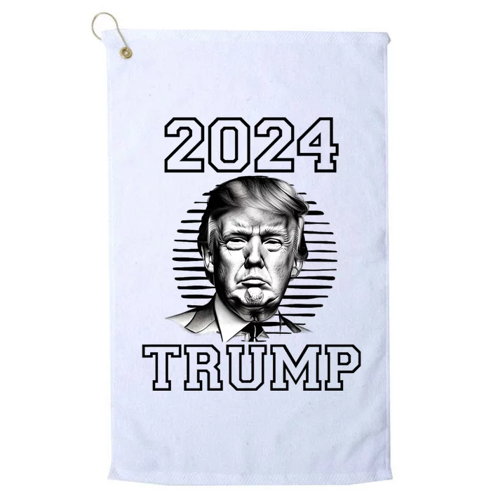 Trump 2024: MAGA Patriot Reelect Keep America Great! Platinum Collection Golf Towel