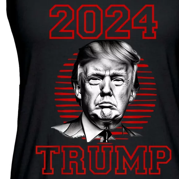 Trump 2024: MAGA Patriot Reelect Keep America Great! Ladies Essential Flowy Tank