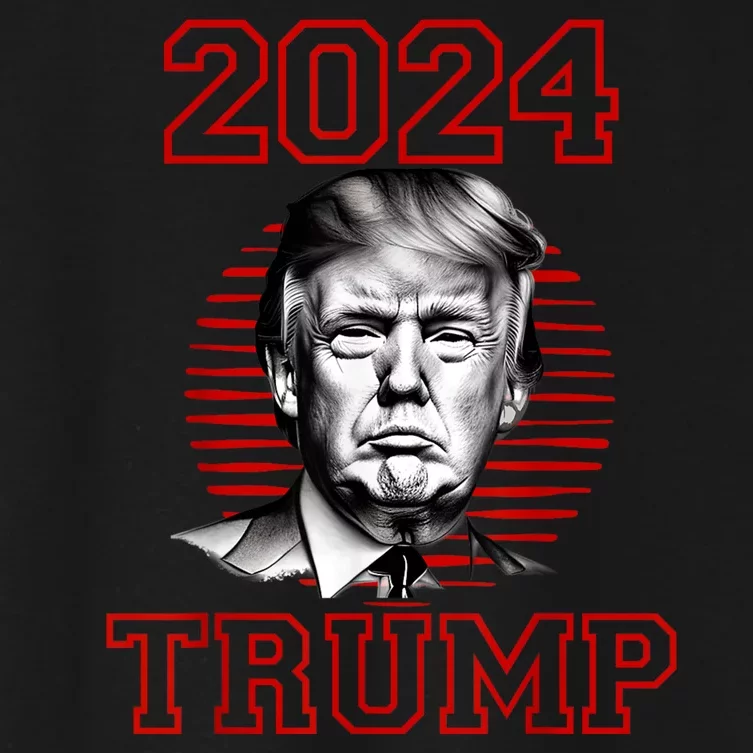 Trump 2024: MAGA Patriot Reelect Keep America Great! Women's Crop Top Tee