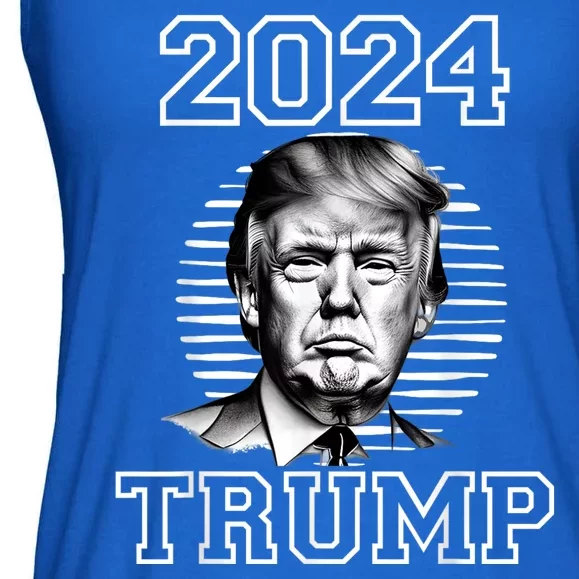 Trump 2024: MAGA Patriot Reelect Keep America Great! Ladies Essential Flowy Tank