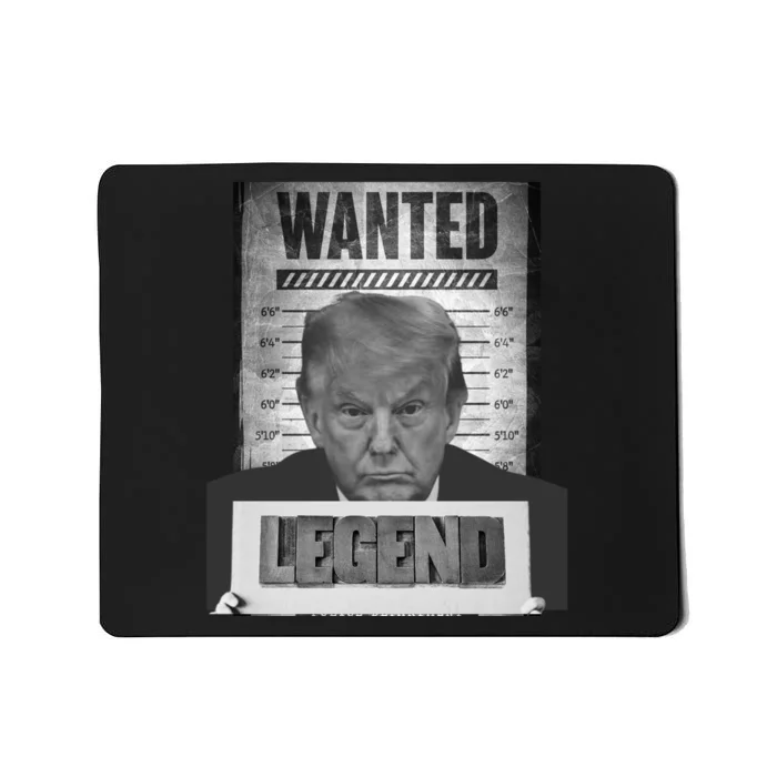 Trump 2024 Mugshot President Legend Mousepad