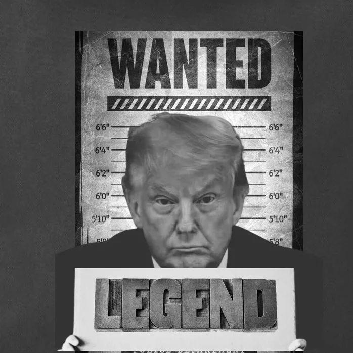 Trump 2024 Mugshot President Legend Zip Tote Bag