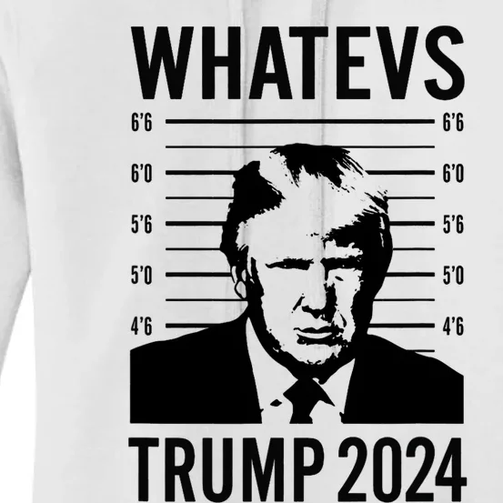 Trump 2024 Mugshot President Women's Pullover Hoodie