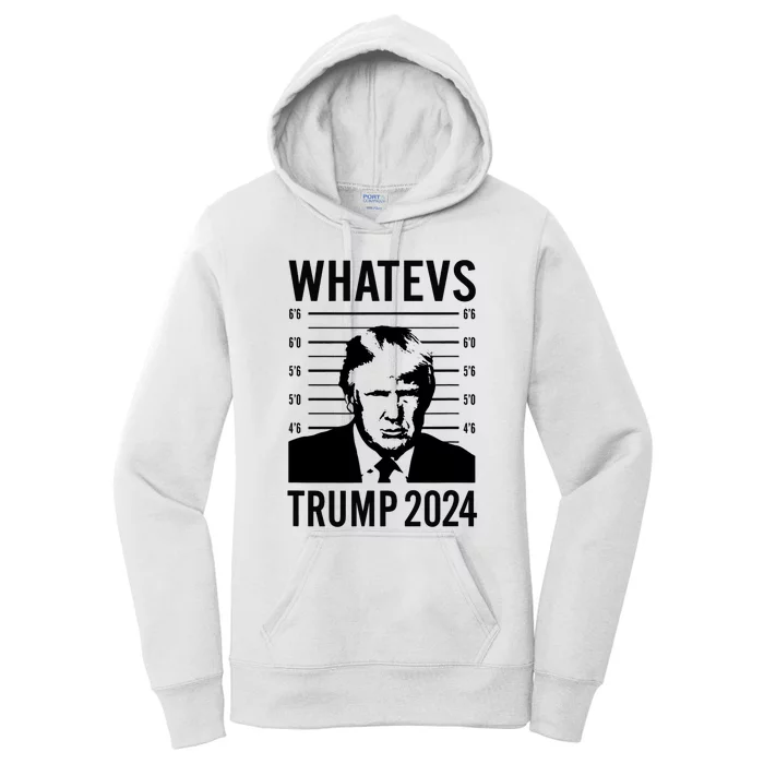 Trump 2024 Mugshot President Women's Pullover Hoodie