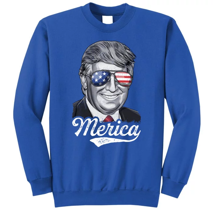 Trump 2020 Merica Presidential Campaign Gift Tall Sweatshirt