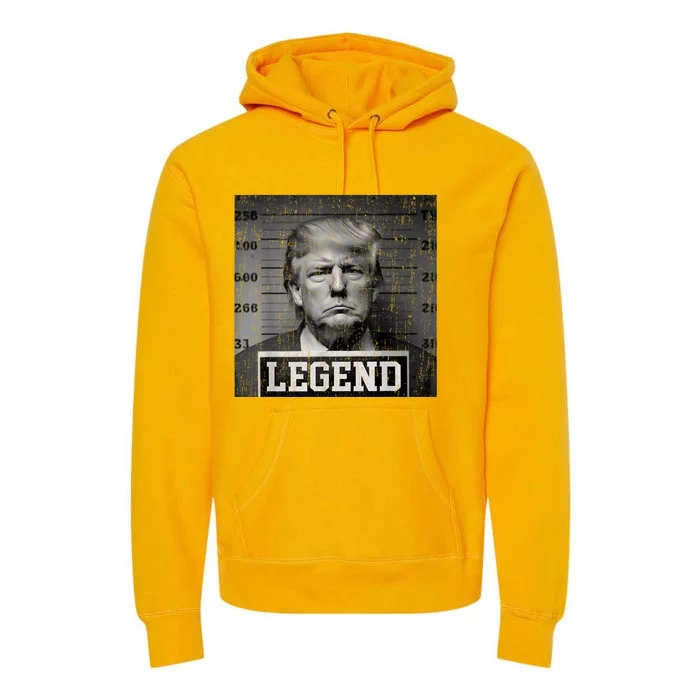 Trump 2024 Mugshot President Legend Pro Trump Premium Hoodie