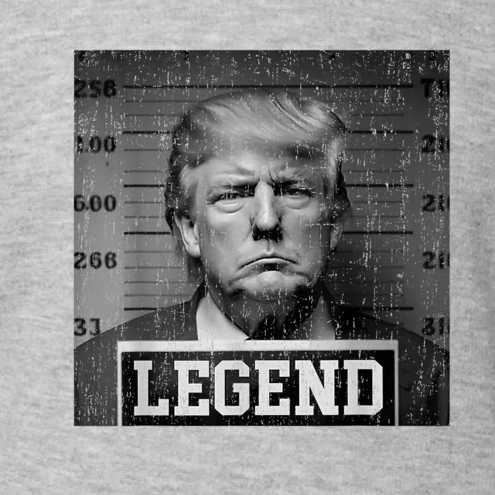 Trump 2024 Mugshot President Legend Pro Trump Toddler Sweatshirt